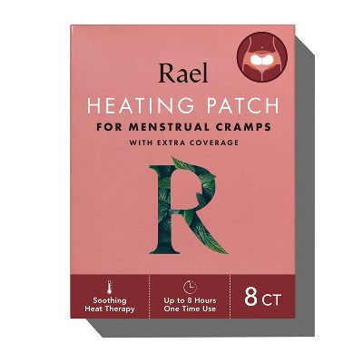 Rael Heating Patch for Menstrual Cramps with Extra Coverage - 8ct | Target