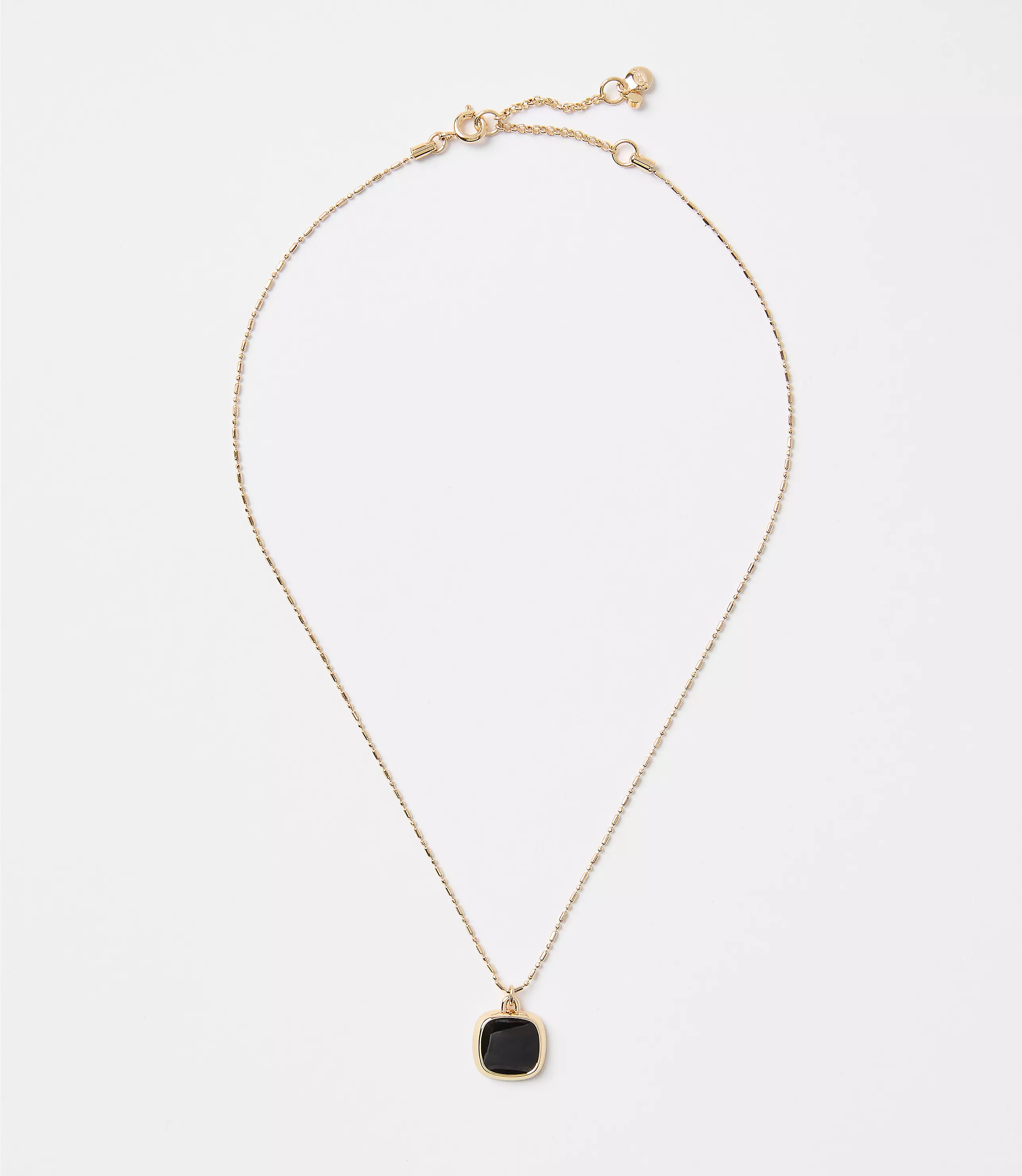 Enamel Square Delicate Necklace | LOFT