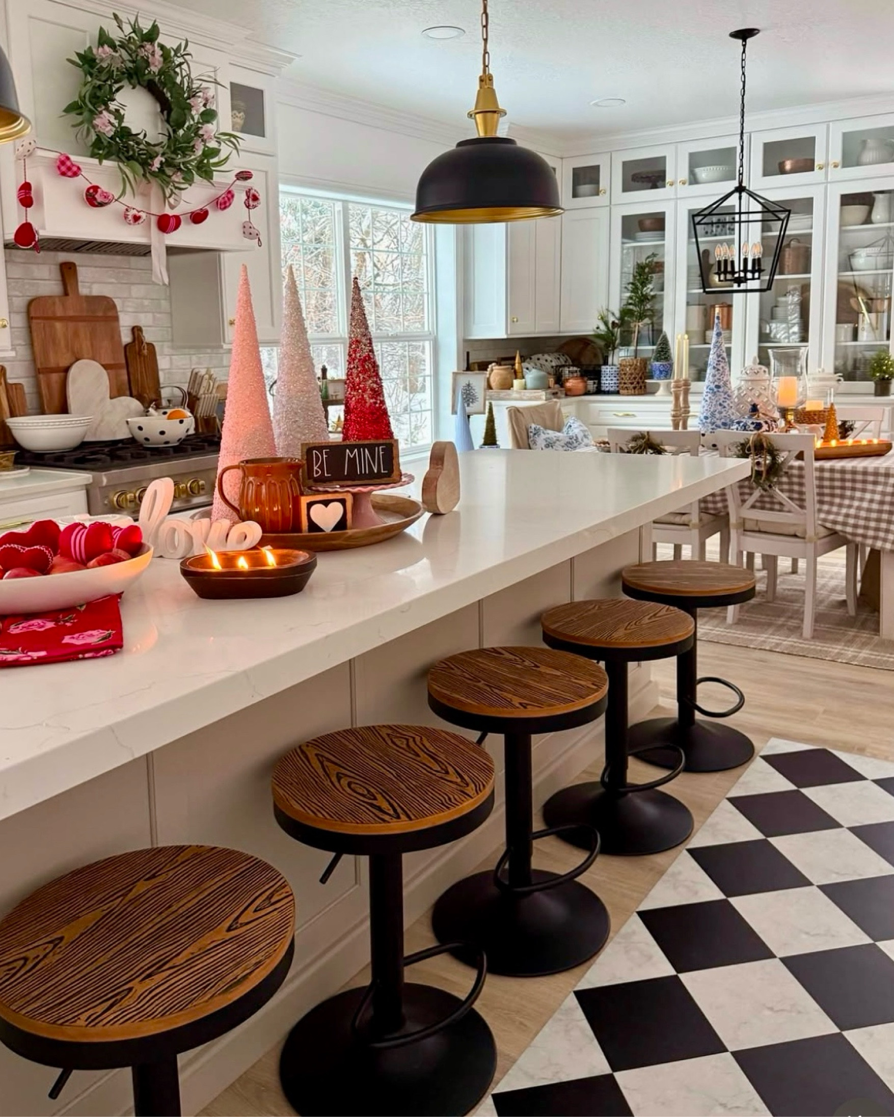 Valentine’s decor is coming in strong in my cozy kitchen. #walmart #target #amazon 

#LTKHome #LTKGiftGuide #LTKSeasonal