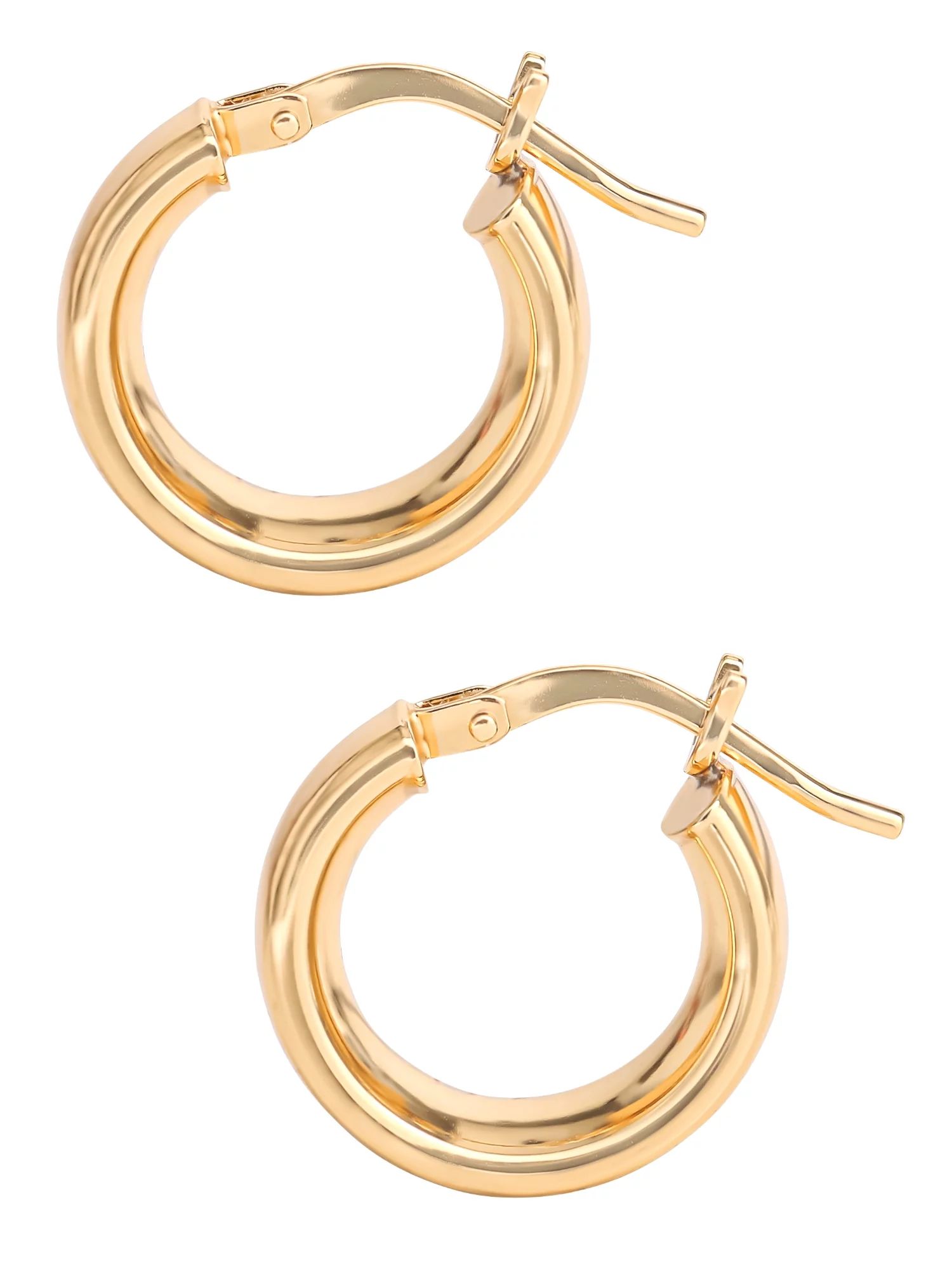 JS Jessica Simpson Women’s Gold Plated Sterling Silver Hoop Earrings | Walmart (US)