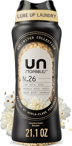 Downy Unstopables Unlimited Collection In Wash Laundry Scent Booster Beads, No. 26, Fine Fragrance, Long Lasting Fresh Scent Beads, 21.1 oz | Amazon (US)