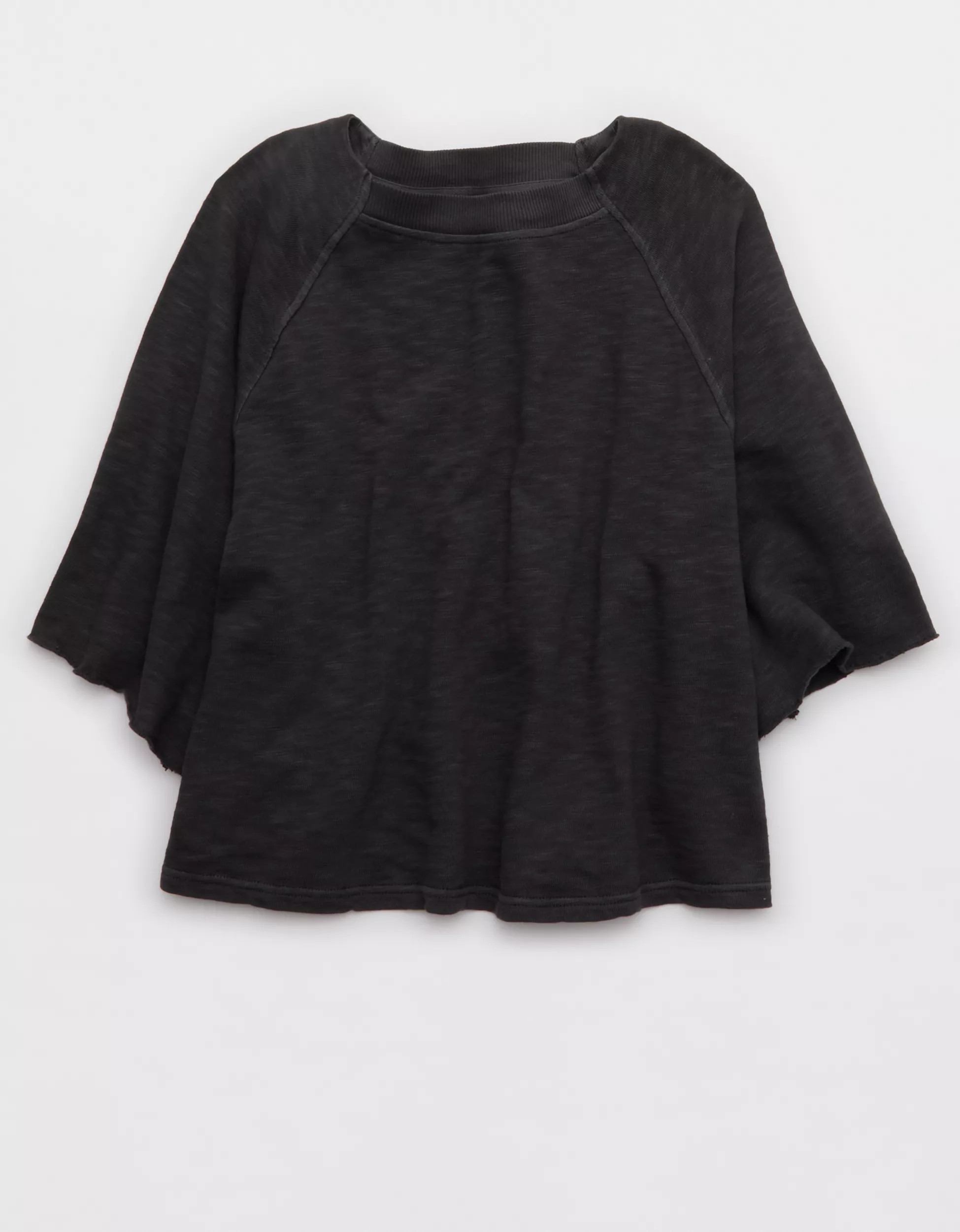 Aerie It's Casual Knit Slub T-Shirt | American Eagle Outfitters (US & CA)