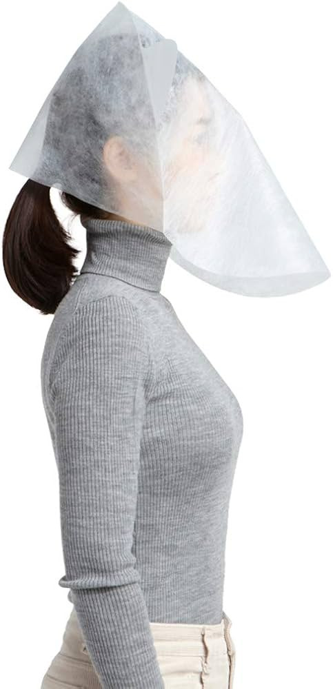 Disposable Makeup Protector Hood 10pcs/This face cover prevents makeup stain while changing cloth... | Amazon (US)