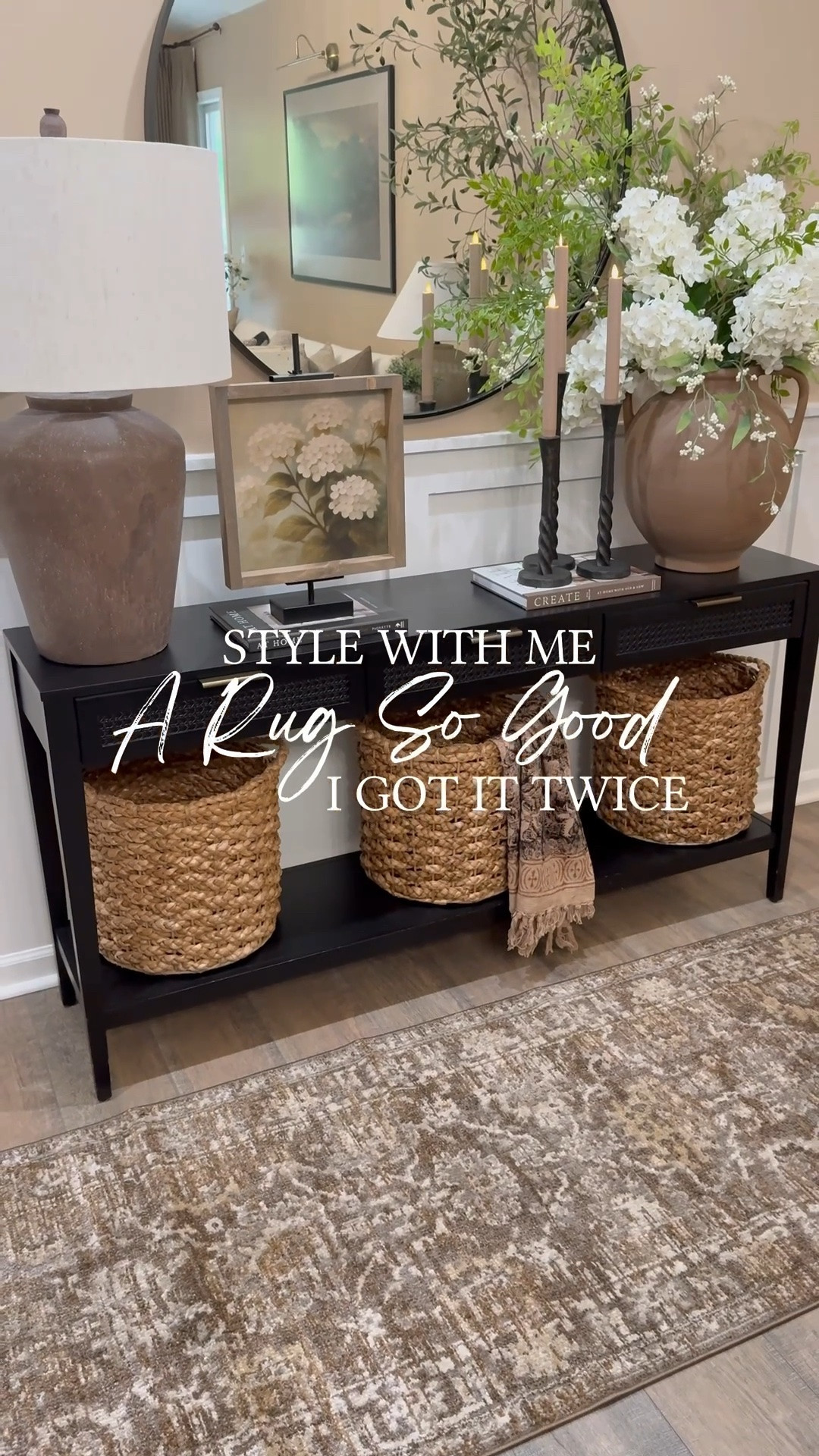 My Favorite Rug Now in a Runner & It’s On Sale. Follow @farmtotablecreations on Instagram for more inspiration.

I originally had this rug in my living room and loved it so much, I grabbed the runner version for my entryway! It’s from the Pace Collection by Magnolia, designed by Joanna Gaines x Loloi Rugs, in the Bark/Natural colorway. With its low pile, no-shed texture, and easy-to-clean design, it’s the perfect neutral layer that works beautifully in any space.

I also refreshed the console with the Grace in Bloom artwork shown in the 12x12 size with the Briarsmoke stain. Use code FARMTOTABLE to save 15% on the artwork!

#amazonhomefinds #entrywaydecor #rugrefresh #neutralhome #ltkhome #ltkfinds #consoletablestyling #loloirugs #magnoliahome #wayfair #wayfairhome

#LTKHome #LTKSaleAlert