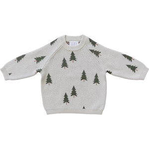 Mebie Baby Pine Tree Knit Sweater Knit Sweater for Kids: Sizes 0-3 Months to 5T | Mebie Baby