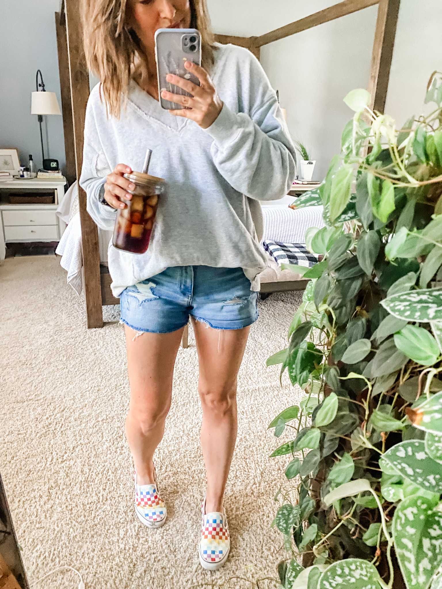 I know they’re not the “IT” shoe right now, but there is a strong case for these Vans slip-ons anyway…
1) they’re slip ons (duh…easy)
2) they’re super cute and available in a ton of color combos 
3) they’re light canvas so no sweaty feet 
4) they’re fun 

So; sure, Sambas can have their moment right now, but for this girl, skip on Vans will ALWAYS be IT. 

#LTKShoeCrush #LTKOver40 #LTKSeasonal