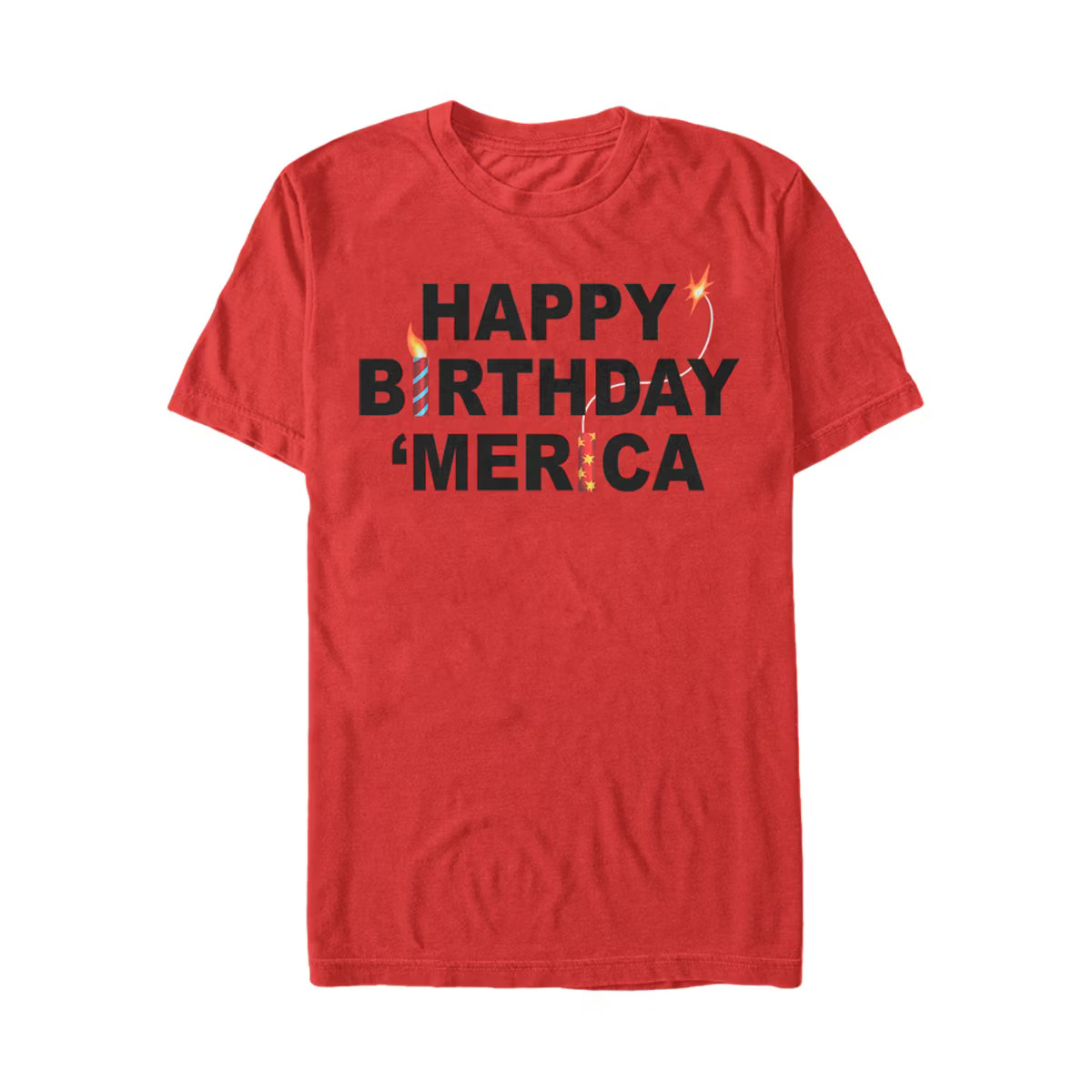 Men's Lost Gods Fourth of July  Happy Birthday America T-Shirt | Target