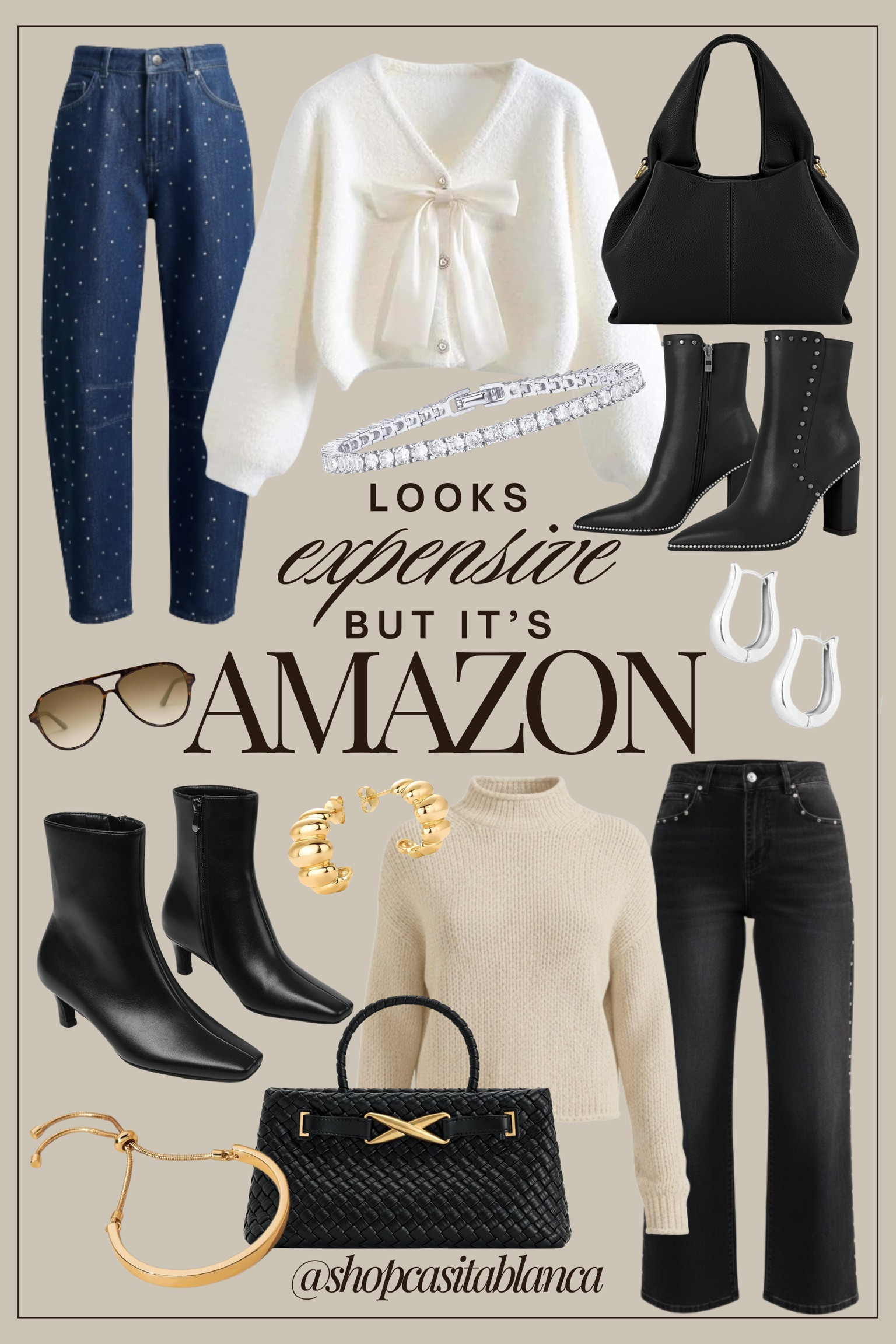 ✨ Looks expensive… but it’s Amazon.
This board is filled with chic staples, polished denim, and elevated accessories that give designer energy without the splurge. Easy pieces you can mix, match, and wear on repeat.🤍

#AmazonFashion #AmazonStyle #AmazonOutfits #LTKStyle #LTKFashion #WinterOutfits #FallFashion #AmazonFinds  

 #LTKSeasonal #LTKFindsUnder50 #LTKFindsUnder100
