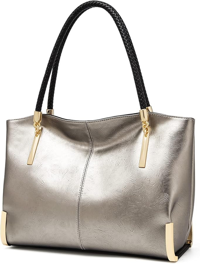 FOXLOVER Large Capacity Tote Handbags for Women, Women's Top-handle Bags Fashion Shoulder Bags Pu... | Amazon (US)