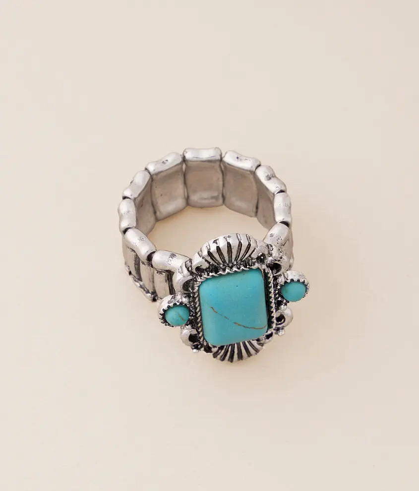 Turquoise Stone Ring | Buckle