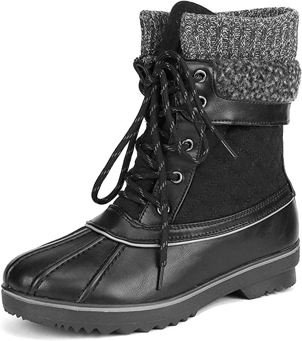 DREAM PAIRS Women's Mid Calf Waterproof Winter Snow Boots | Amazon (US)