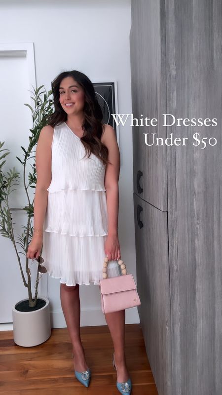 White dresses Under $50. Bridal shower dress. spring Dresses. vacation dresses 

#LTKVideo #LTKwedding #LTKfindsunder50
