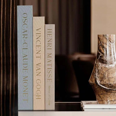 Set Of 3 Linen Decorative Books For Home Decor,Modern Faux/Fake Decorative Book Stack For Decoration,Aesthetic Books Storage Box For Coffee Table/Book | Wayfair North America
