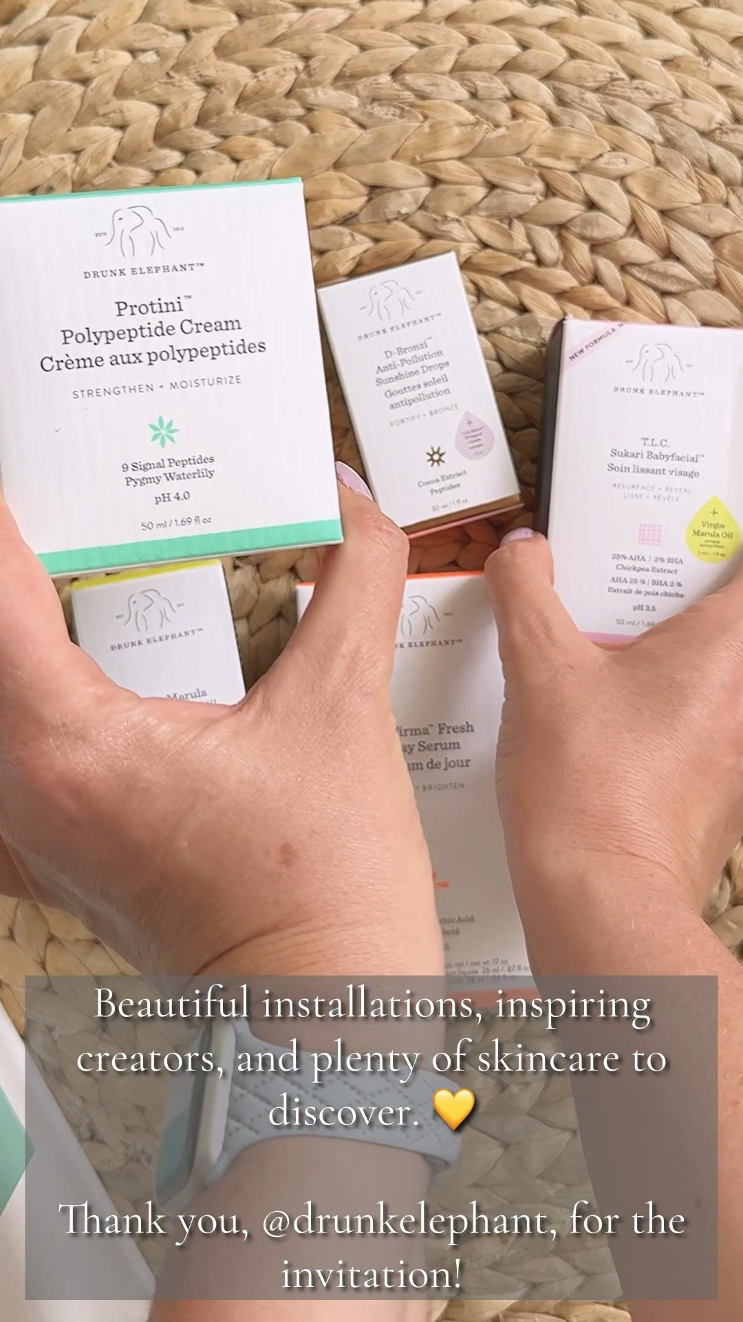 Drunk Elephant invited me to experience Through Their Eyes—a celebration of creativity, self-expression, and skincare that puts skin first.

I loved how every detail reflected the idea that skincare doesn’t have to be complicated. Just thoughtful formulas, effective ingredients, and products that let your skin do what it’s meant to do.

A beautiful reminder that taking care of yourself can be both simple and joyful.

#DrunkElephant #ThroughTheirEyes #SkincareCommunity #SkincareRoutine #BeautyEvent #NYCBeauty #glowingskin