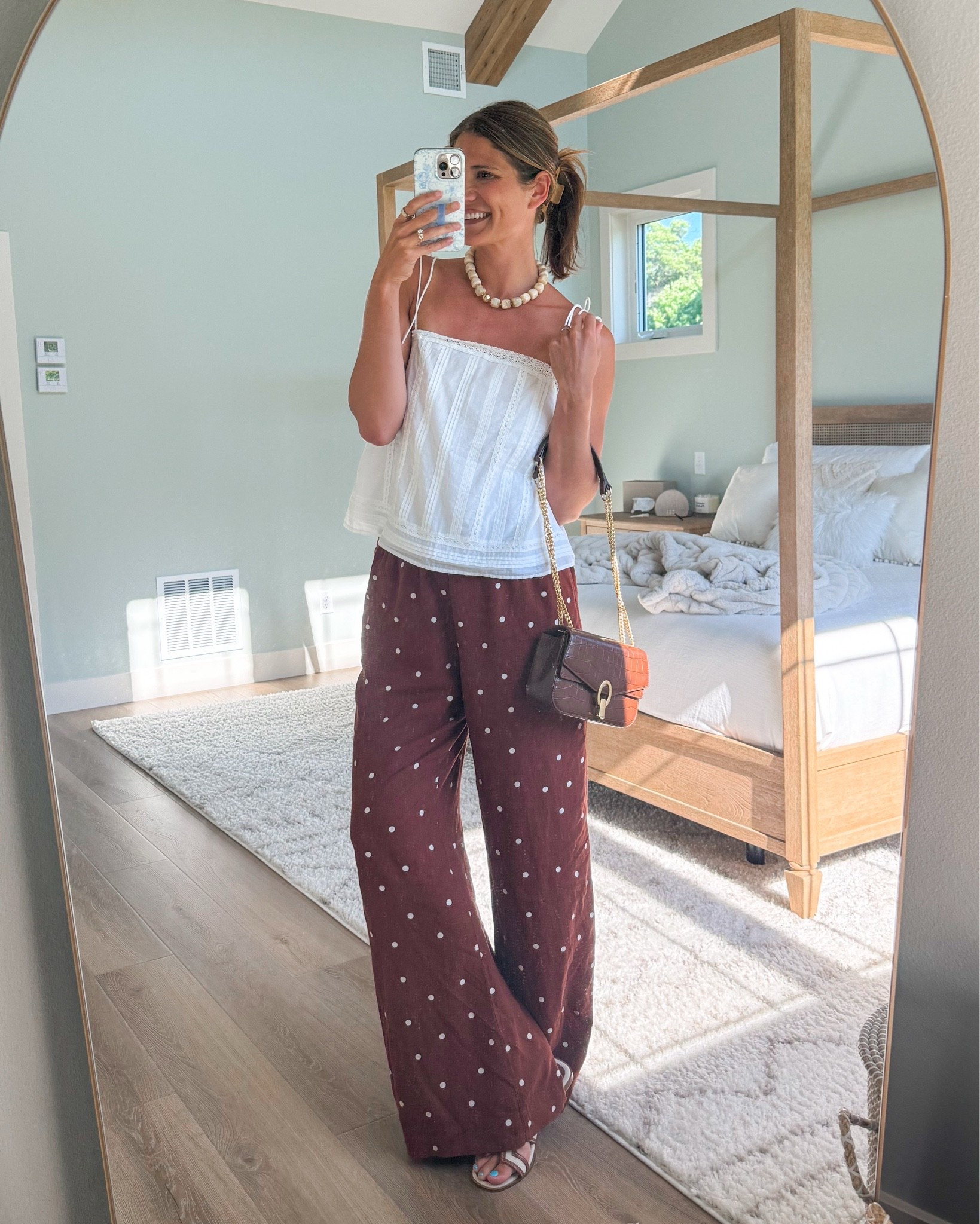 The cutest date night look that is INSANELY comfy! Wearing a medium tank and medium tall pants.