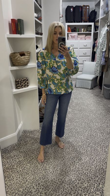 Gorgeous blouse for spring! Size S. Jeans size 4  

#LTKSeasonal #LTKfindsunder100 #LTKstyletip