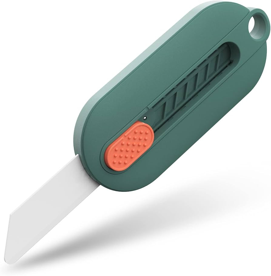 Safe-X Ceramic Box Cutter Cute Min Replaceable Blade Cardboard Cutter Safety Box Opener Tool Perf... | Amazon (US)