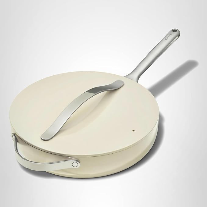 Caraway Nonstick Ceramic Sauté Pan with Lid (4.5 qt, 12") - Non Toxic, PTFE & PFOA Free - Oven S... | Amazon (US)
