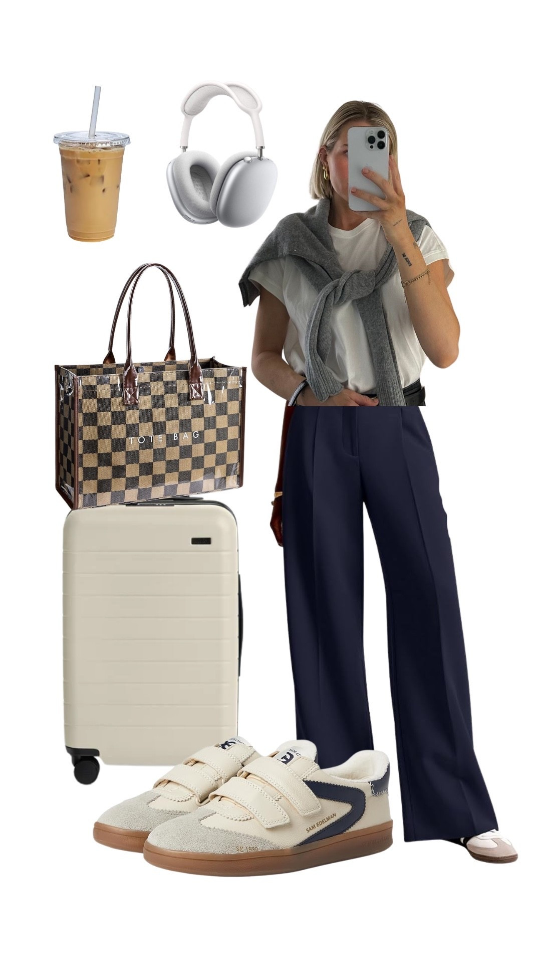 Airport outfit from amazon, travel outfit from amazon, minimal travel outfit, chic travel outfit