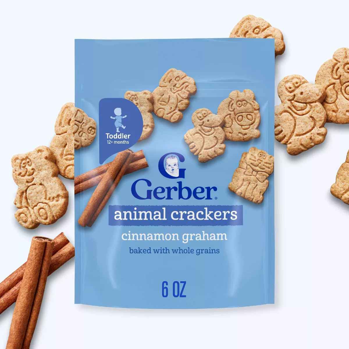 Gerber Toddler Snacks Cinnamon Graham Baby Animal Crackers - 6oz: Kosher, No Synthetic Colors, No... | Target
