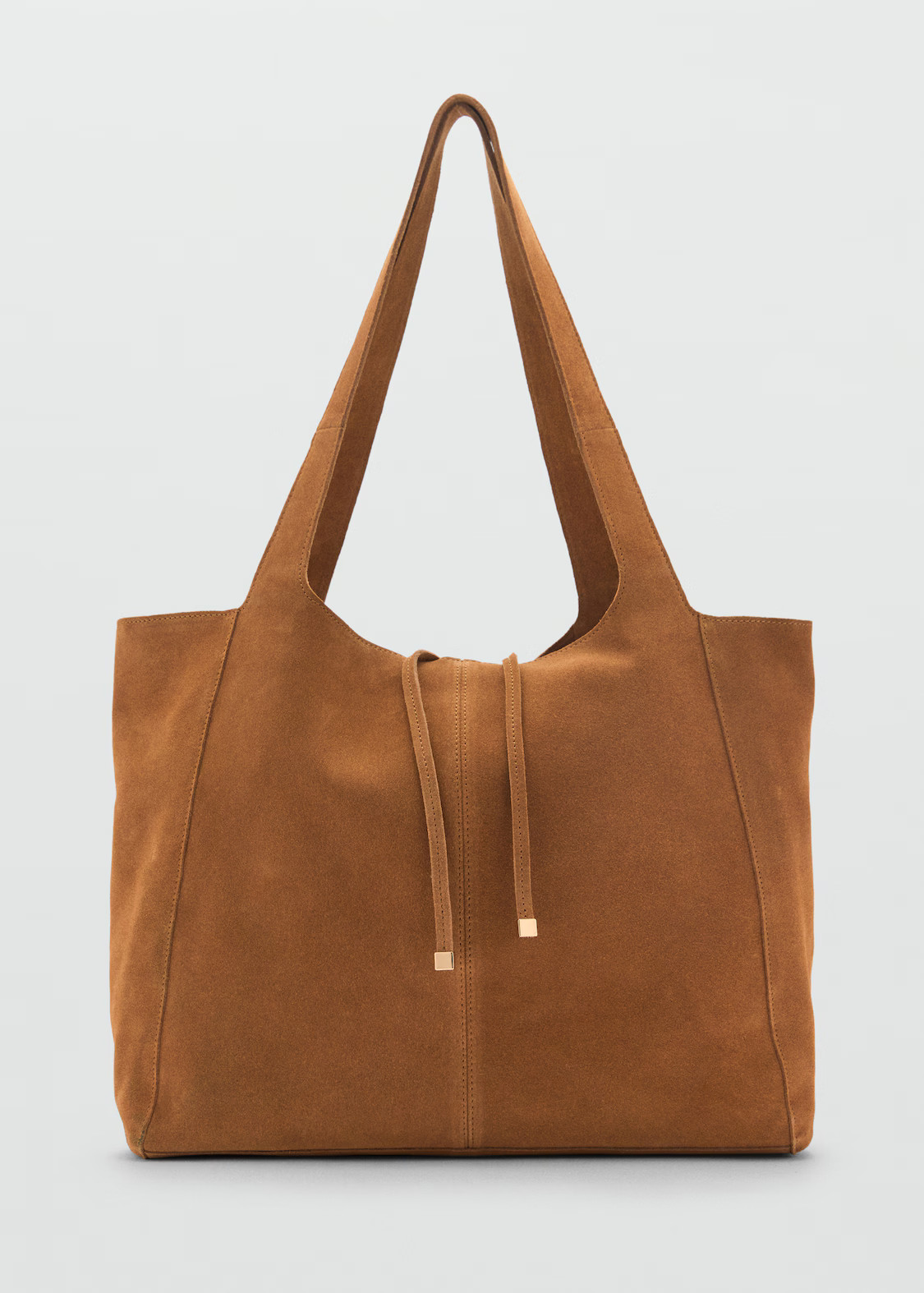 Suede shopper bag - Women | MANGO United Kingdom | MANGO (UK)