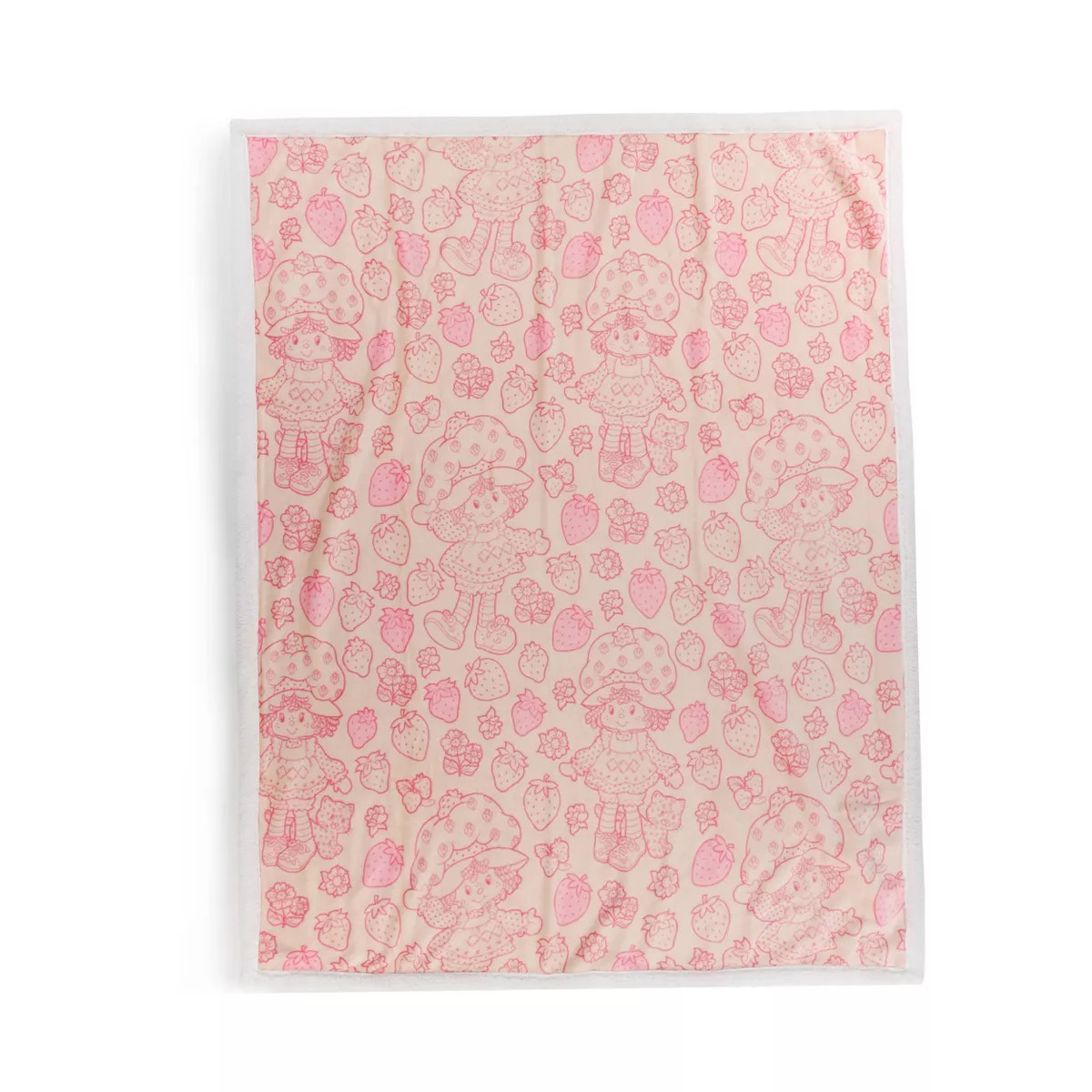50"x60" Strawberry Shortcake Faux Shearling Throw Blanket | Target