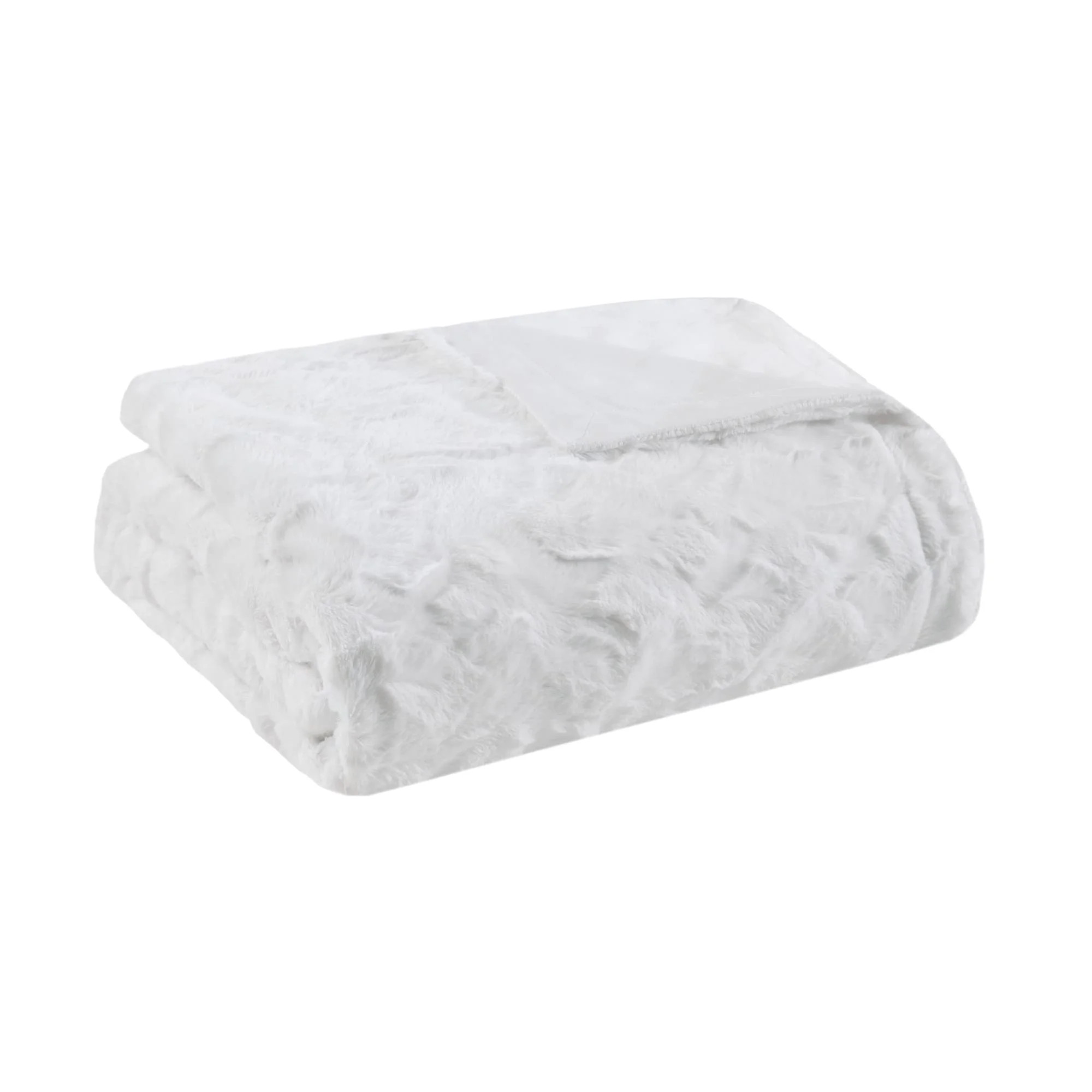 Madison Park Oversized Throw Brushed Long Faux Fur Soft All Season Throw Blanket for Bed Sofa Cou... | Walmart (US)