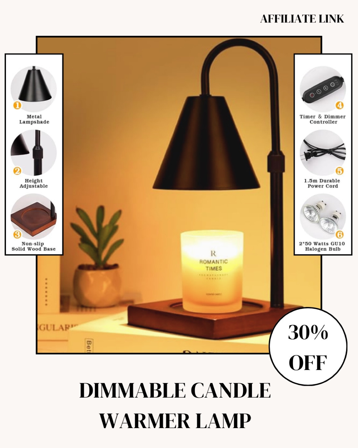 This candle warmer evenly burns every candle, has a timer so you never have to worry about blowing out a candle, and comes in several colors! 

#LTKHome #LTKSaleAlert #LTKCyberWeek