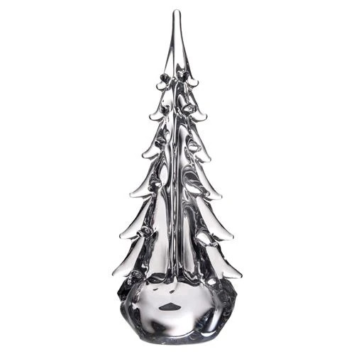 Simon Pearce Modern Classic Five-sided Evergreen Glass Tree - 14" | Kathy Kuo Home