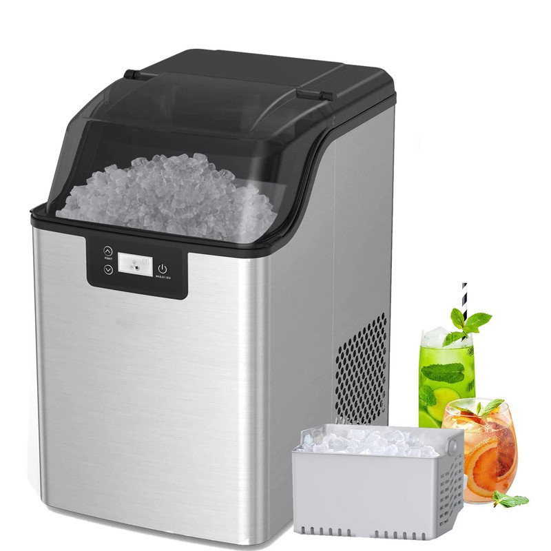 Acekool Nugget Ice Maker, 44Lbs/24H Auto Self-Cleaning Compact Ice Maker with Ice Scoop & Basket,... | Walmart (US)