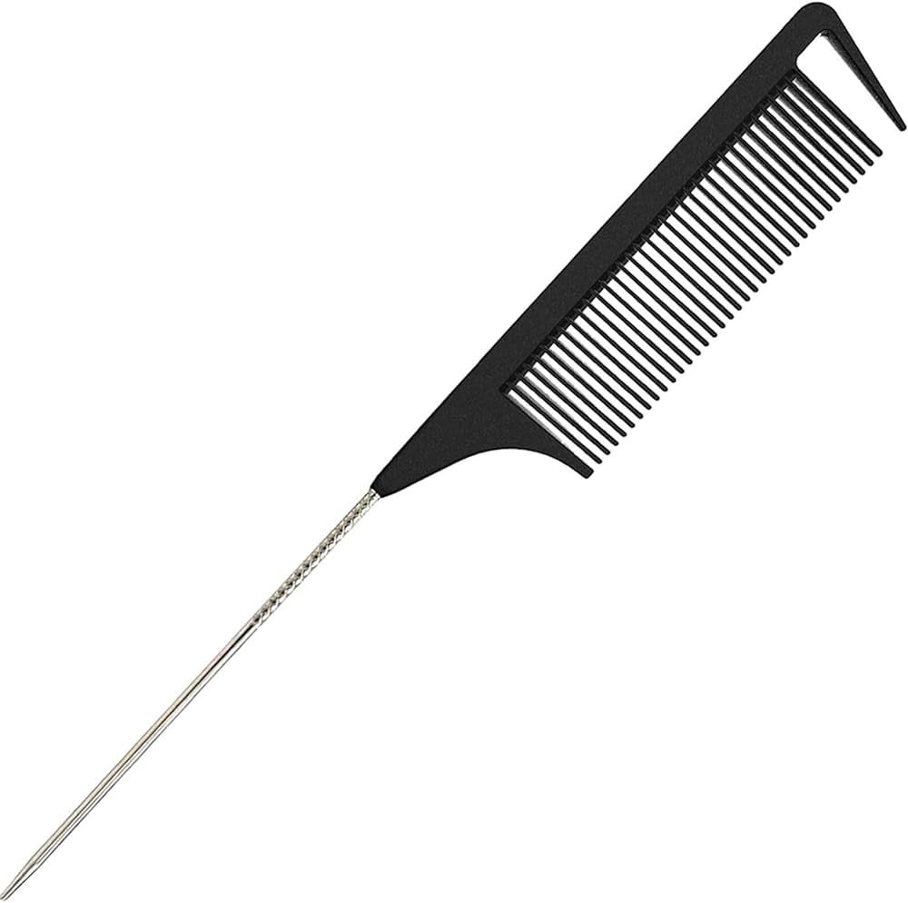 LLTGMV Rat Tail Comb for Hair Stylist, Parting Comb for Braiding Hair, Detangling Teasing Comb, N... | Amazon (US)