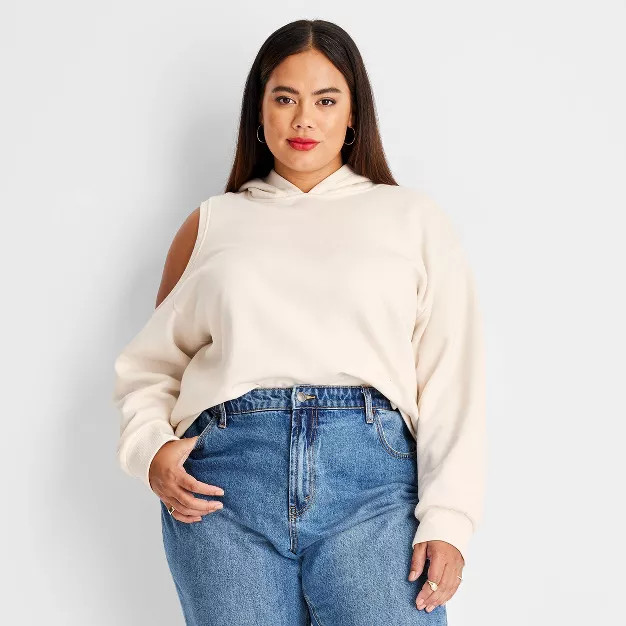 Women's Cut Out Hoodie - Future Collective™ with Kahlana Barfield Brown | Target