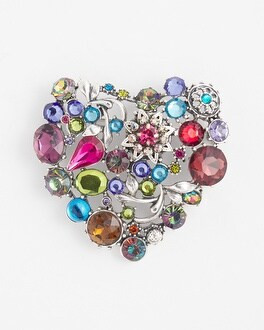 Multi-color Heart Brooch | Chico's