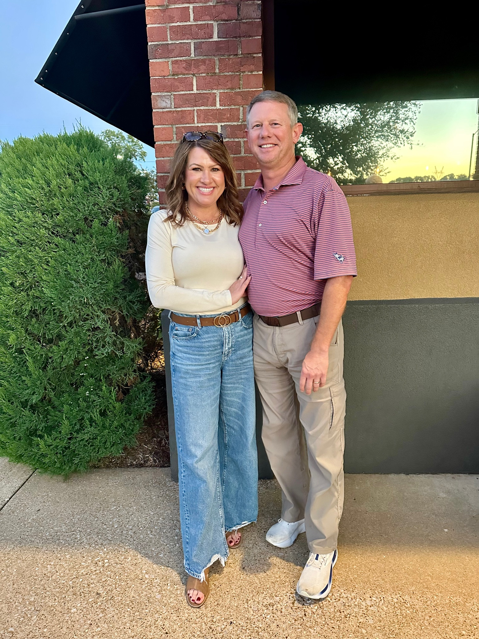 OOTD. I sized up one in the shirt. 

#LTKShoeCrush #LTKMidsize #LTKParties