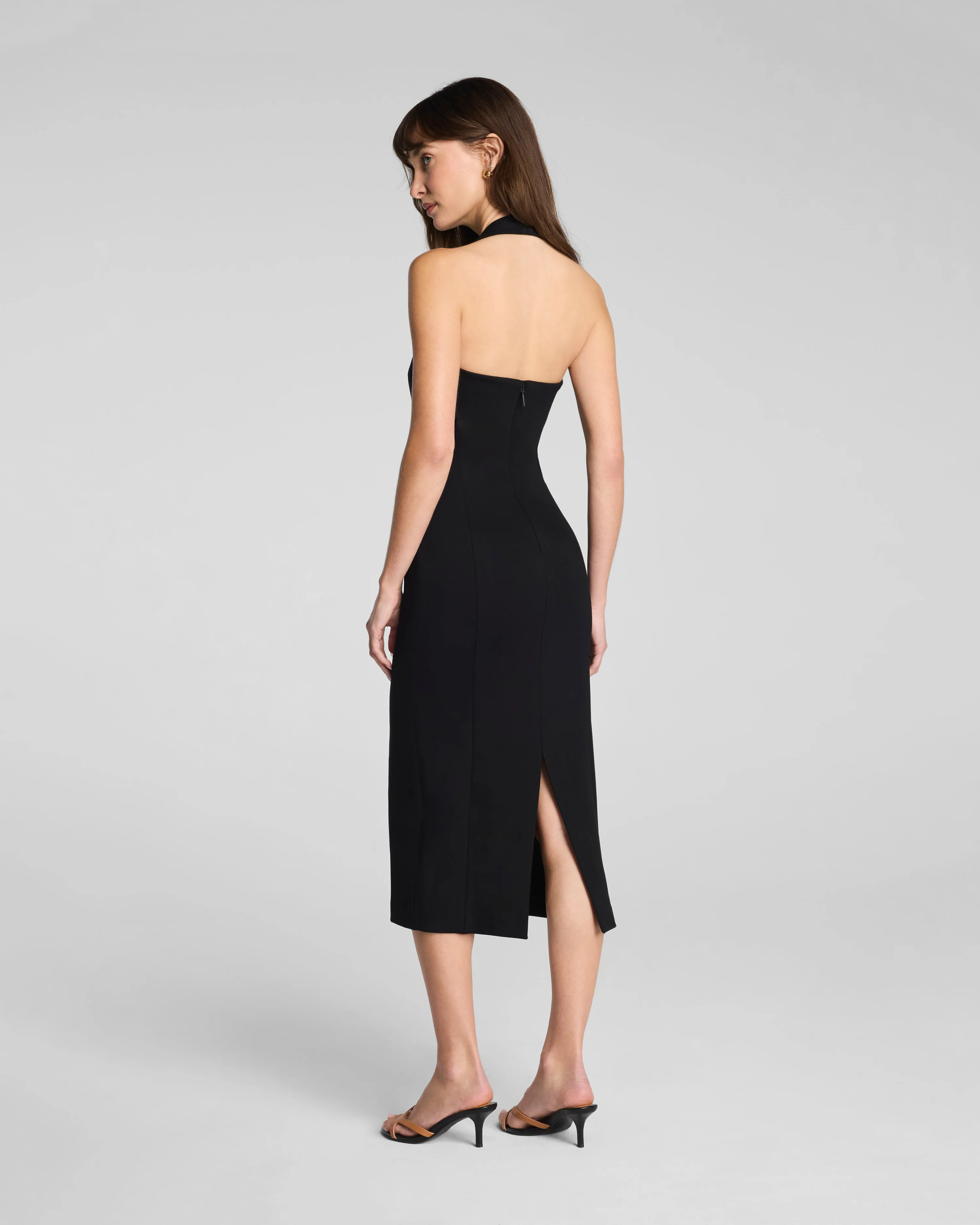 Ponte Halter Midi Dress | Spanx