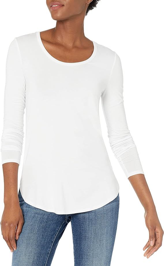 Daily Ritual Women's Standard Jersey Long-Sleeve Scoop Neck Shirt | Amazon (US)