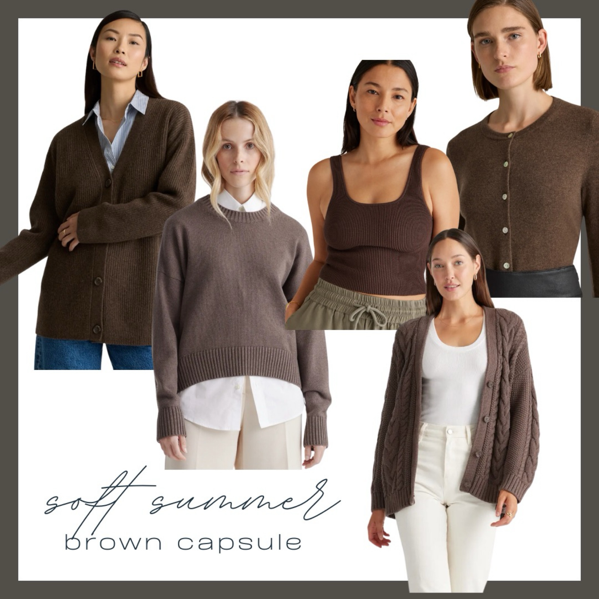 Soft Summer Color Palette - Browns

#softsummercolorpalette #softsummerbrown #softsummercolourpalette 

#LTKHoliday #LTKFindsUnder100 #LTKWorkwear