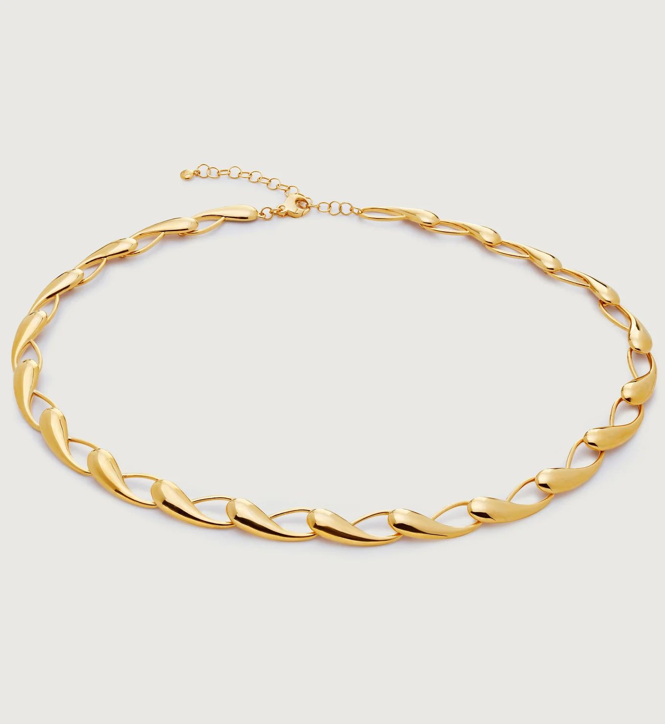Nura Collar Necklace adjustable 38-44cm/15.5-17.5' | Monica Vinader (Global)