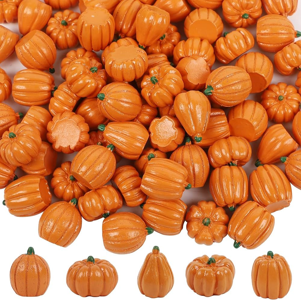 winemana Mini Pumpkins Fall Decorations-80 Pack Thanksgiving Small Pumpkins Fall Vase Bowl Filler... | Amazon (US)