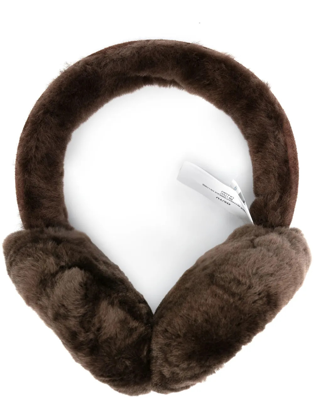 logo-embroidered shearling ear muffs | Farfetch Global