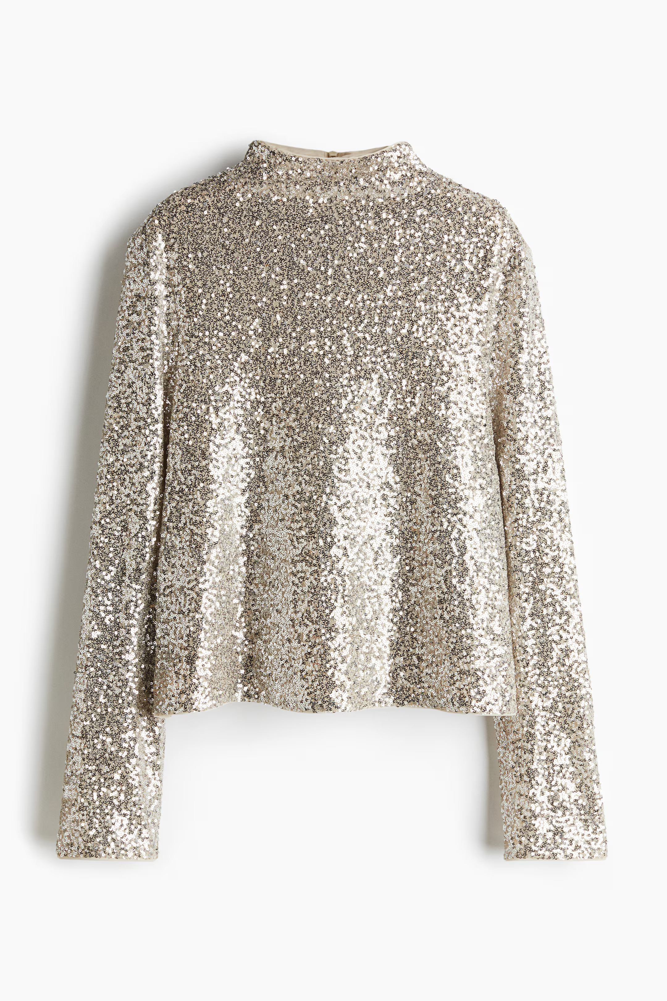 Sequined turtleneck top | H&M (UK, MY, IN, SG, PH, TW, HK)