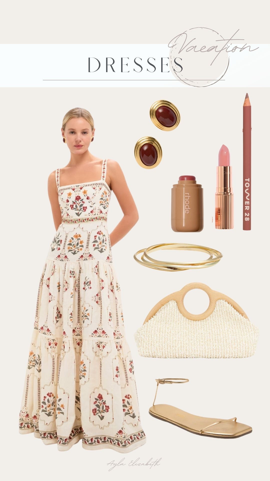 Vacation outfit! How beautiful is this dress?! #vacation #beach #europe #italy #florida #greece 

#LTKTravel #LTKootd #LTKSeasonal