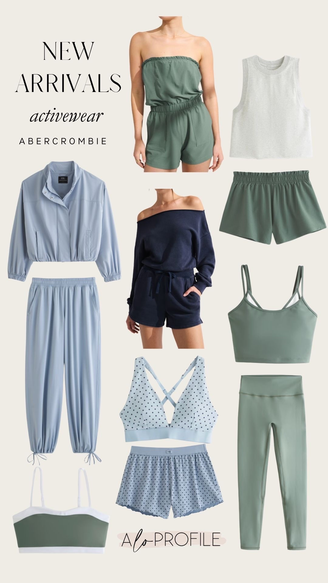 YPB Activewear New Arrivals✨Abercrombie, active outfit, athleisure outfit, casual outfit, matching active set, Abercrombie activewear, spring outfit, spring activewear