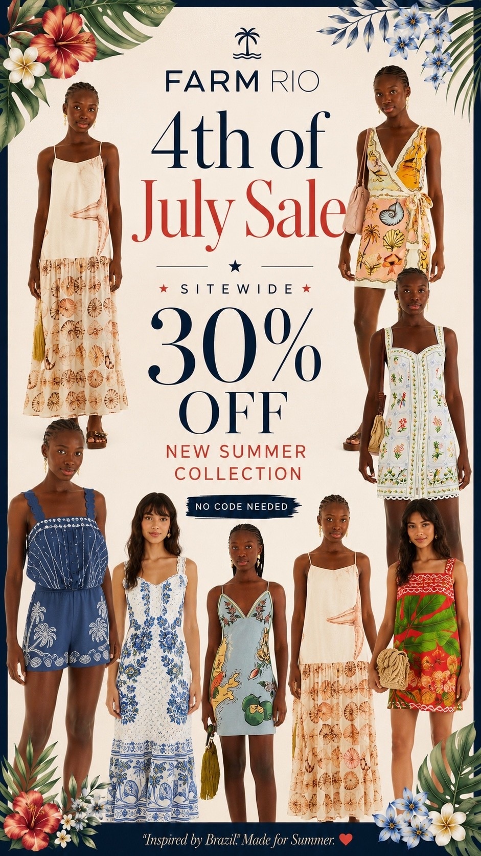 FARM Rio’s 4th of July Sale is one you don’t want to miss! 🌴☀️ Save 30% off the new summer collection featuring tropical print dresses, embroidered minis, eyelet styles, coastal matching sets, vacation-ready outfits, resort wear, beach dresses, and elevated summer fashion. Everything I’m loving is linked in my LTK! 🤍✨

#LTKStyle #LTKSaleAlert #FarmRio #FarmRioStyle #ResortWear #VacationStyle #SummerFashion #BeachVacation #CoastalStyle #TropicalPrint #EyeletDress #SummerDress #VacationOutfits #BeachStyle #DesignerStyle

#LTKSaleAlert #LTKSwim #LTKTravel