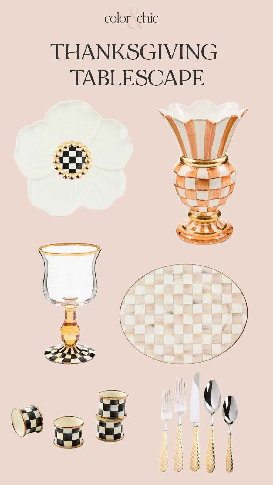 Thanksgiving tablescape with beautiful items that would look great in the home!