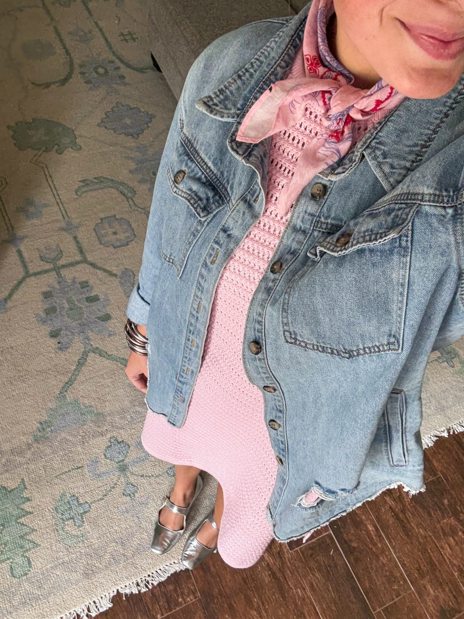 Friday OOTD! Teacher fit, casual dress, pink and denim 

#LTKFindsUnder50 #LTKFindsUnder100 #LTKSeasonal