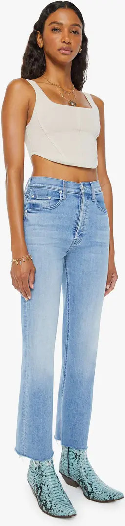 MOTHER The Tripper High Waist Fray Hem Ankle Jeans | Nordstrom | Nordstrom