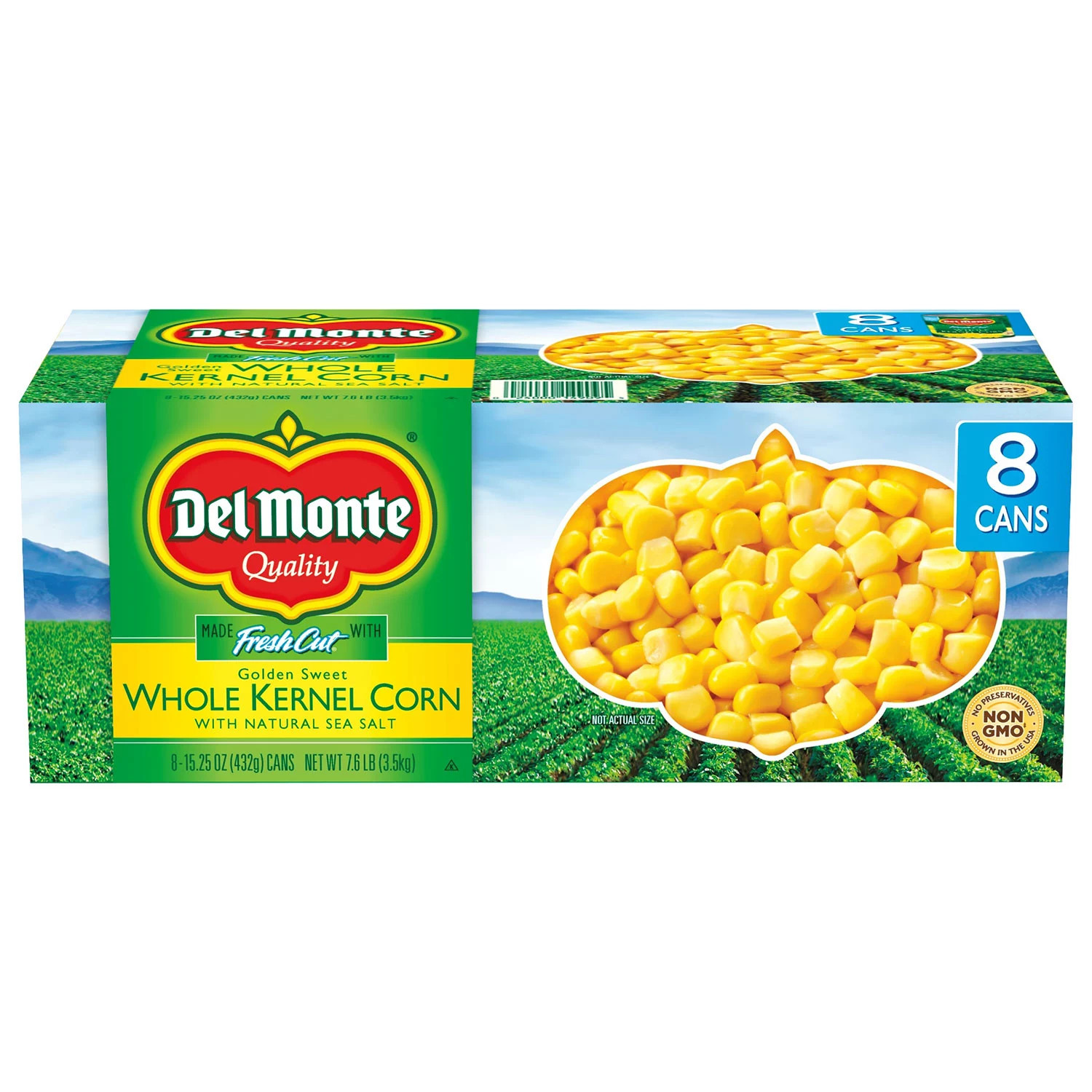 Del Monte Golden Sweet Whole Kernel Corn, 15.25 oz., 8 pk. | Sam's Club