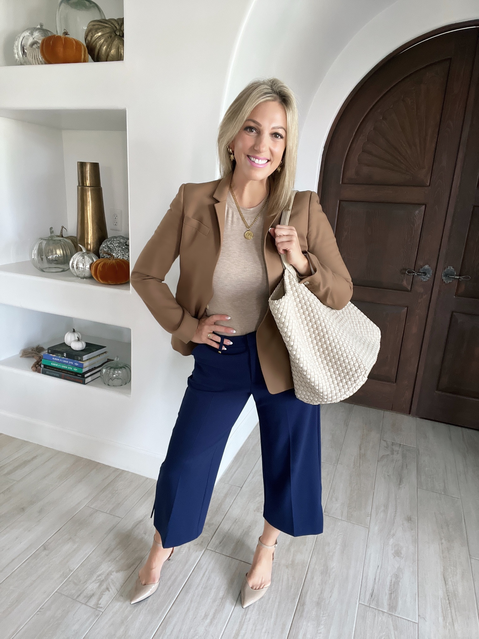 Want to know one of the necessity pieces for your closet?! 🤔 One that you can mix and match for lots of professional and casual looks?! 👏

The answer is a camel colored blazer 🐫Own navy bottoms? Either slacks, corduroys or a navy skirt? Throw on a camel colored blazer to instantly add outfit elevation, professionalism and style in a classy way!


#LTKworkwear #LTKstyletip #LTKsalealert
