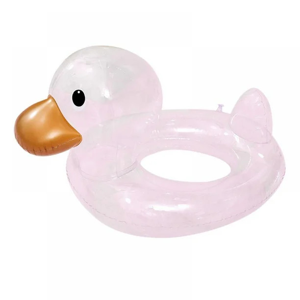 Inflatable Pool Float Rubber Ring For Children Transparent Duck Baby Seat Swimming Ring Party Toy... | Walmart (US)
